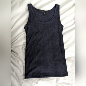 Banana Republic navy ribbed sweater tank top size xs